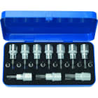 HEYTEC - Schraubendrehereinsatz-Sortiment, 18-tlg. 220 x 120 x 40 mm
