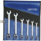 HEYTEC - Knarren-Ringmaulschlüsselsatz, umschaltbar SW 8-19 mm