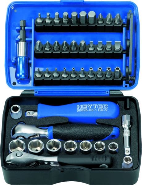 HEYTEC - 1/4'' Steckschlüsselgarnitur, 44-tlg. 145x102x50 mm