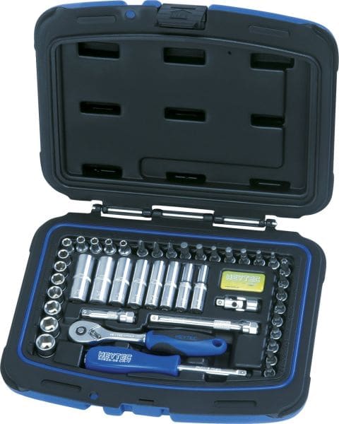 HEYTEC - 1/4'' Steckschlüsselgarnitur, 44-tlg.