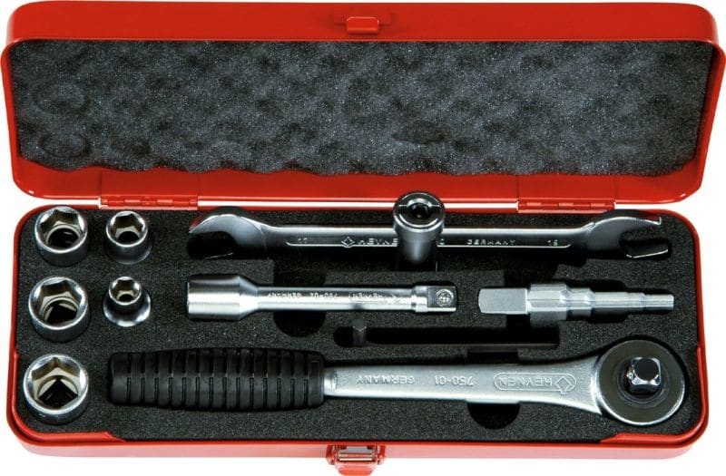 HEYTEC - 1/2'' Steckschlüsselgarnitur ''Sanitär'', 10-tlg.