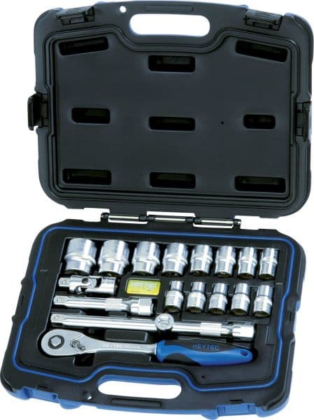 HEYTEC - 1/2'' Steckschlüsselgarnitur, 18-tlg.