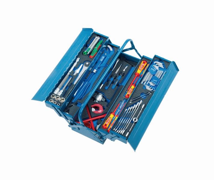 HEYTEC - Sanitär- Werkzeugkasten, 75-tlg. 530 x 200 x 200 mm