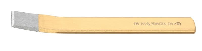 RENNSTEIG - Schlitzmeißel gebogen, flach / oval 240 x 26 x 7 mm