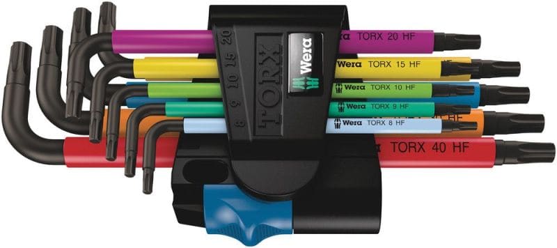 WERA - Winkelschlüsselsatz, 967/9 TX Multicolour HF 1