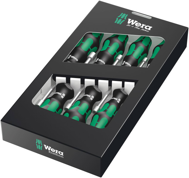 WERA - 395 HO/7 SM Steckschlüssel-Schraubendrehersatz, 7-teilig