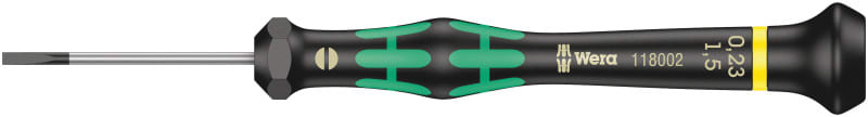 WERA - 2035 Elektroniker-Schlitzschraubendreher, 0,23 x 1,5 x 40 mm
