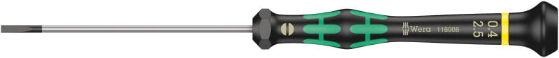 WERA - 2035 Elektroniker-Schlitzschraubendreher, 0,40 x 2,5 x 80 mm