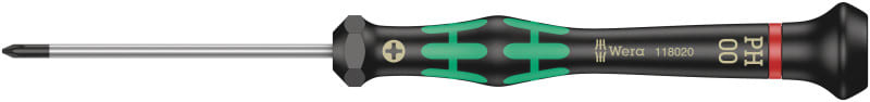 WERA - Elektroniker-Kreuzschlitzschraubendreher, 2050 PH 00 x 60 mm