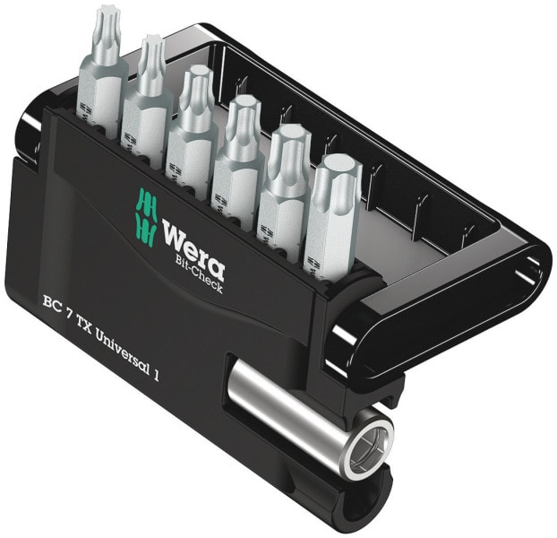 WERA - Bit-Sortiment, Bit-Check 7 TX Universal 1 SB, 7-teilig
