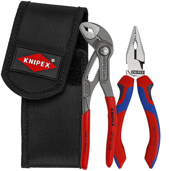 KNIPEX - Mini-Zangenset in Werkzeuggürteltasche (0822145 / 8701150)