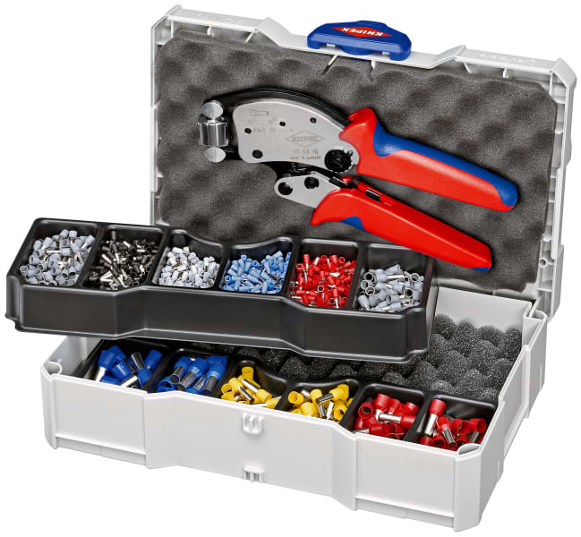KNIPEX - Crimp-Sortiment 97 53 18 mit isolierten Aderendhülsen