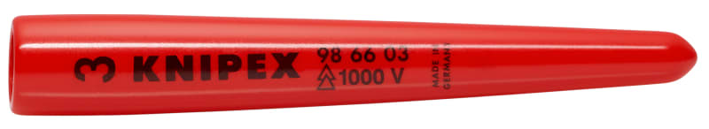 KNIPEX - Aufsteck-Tülle konisch 80 mm, (max.Ø10mm) - Leiterkennzahl 3