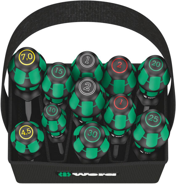 WERA - Schraubendrehersatz, Kraftform 2go 300, 11-teilig