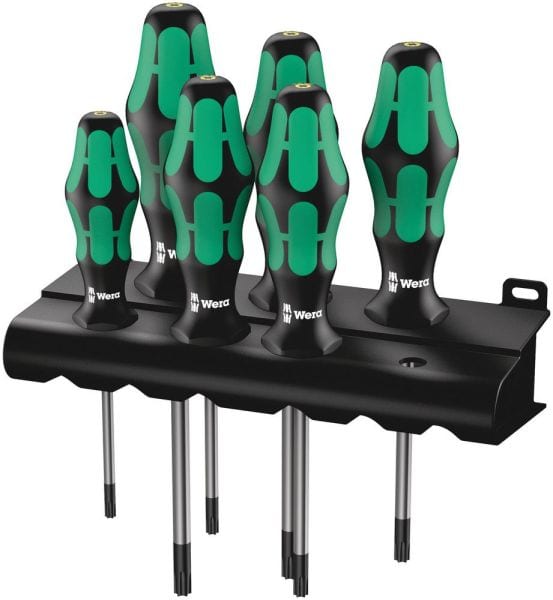 WERA - Schraubendrehersatz mit Haltefunktion + Rack, 367/6 HF Rack