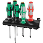 WERA - 334/368/6 Schraubendrehersatz + Rack, 6-teilig