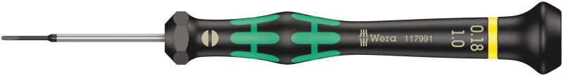 WERA - 2035 Elektroniker-Schlitzschraubendreher, 0,18 x 1 x 40 mm