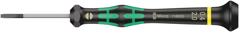 WERA - 2035 Elektroniker-Schlitzschraubendreher, 0,40 x 2 x 40 mm