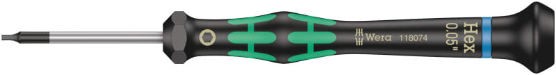 WERA - 2054 Elektroniker-Sechskantschraubendreher, 3 x 60 mm