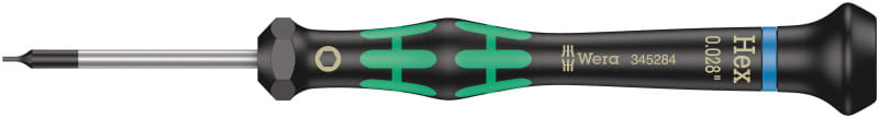 WERA - 2054 Elektroniker-Sechskantschraubendreher, 0,028 x 40 mm