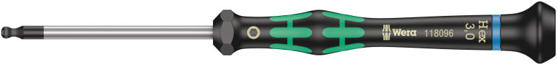 WERA - Elektroniker-6-kant-Schraubendreher, 2052 3,0 x 60 mm