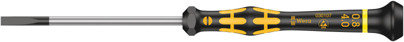 WERA - Schlitz-Schraubendreher, 1578 A ESD Micro 0,80 x 4,0 x 80 mm