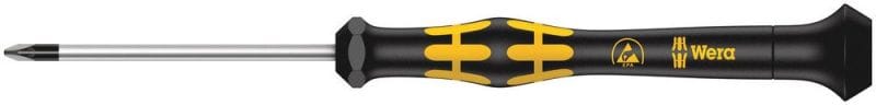 WERA - Kreuzschlitz-Schraubendreher, 1555 ESD Micro PZ 0 x 60 mm