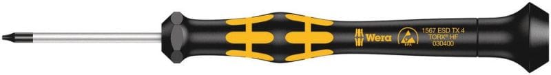 WERA - Schraubendreher, 1567 ESD Micro HF TX 4 x 40 mm