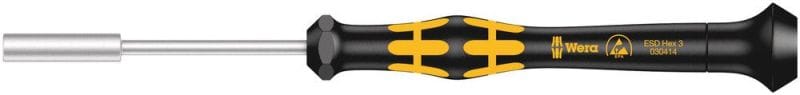 WERA - ESD-Steckschlüssel, 1569 ESD-Steckschlüssel, 3 x 60 mm