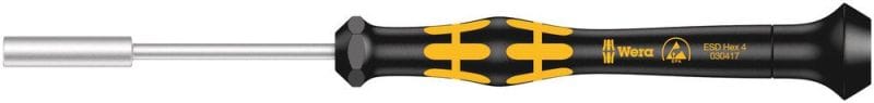 WERA - ESD-Steckschlüssel, 1569 ESD-Steckschlüssel, 4 x 60 mm