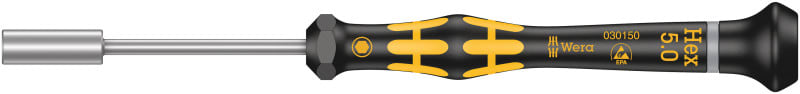WERA - ESD-Steckschlüssel, 1569 ESD-Steckschlüssel, 5 x 60 mm