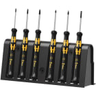 WERA - 1550/6 ESD Elektroniker-Schraubendrehersatz + Rack, 6-teilig
