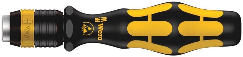 WERA - 813 R Bits-Handhalter ESD, unmagnetisch, 1/4 x 90 mm
