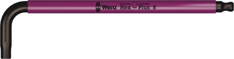 WERA - Winkelschlüssel Multicolour, 950 SPKL Hex-Plus 8,0 pink