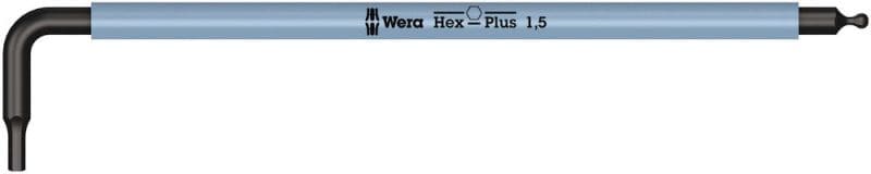 WERA - Winkelschlüssel Multicolour, 950 SPKL Hex-Plus 1,5 hellblau