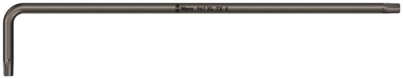 WERA - 967 XL TORX® Winkelschlüssel, lang, TX 8 x 90 mm