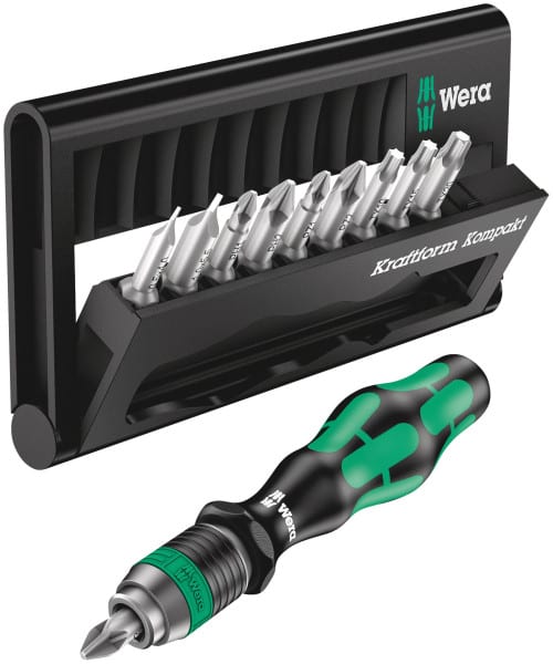 WERA - Bit-Sortiment, Kraftform Kompakt 10, 10-teilig