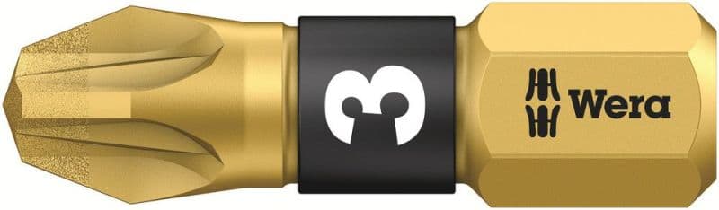 WERA - Pozidriv-Bit, BiTorsion, 855/1 BDC Bits, PZ 3 x 25 mm