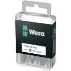 WERA - Pozidriv-Bit, 855/1 Z DIY Bits, PZ 2 x 25 mm, 10-teilig