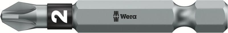 WERA - Pozidriv-Bit, BiTorsion, 855/4 BTZ Bits, PZ 2 x 50 mm