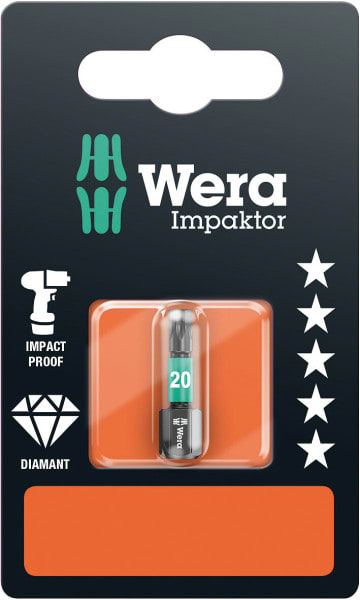 WERA - 867/1 IMP DC SB Impaktor Bits, TX 20 x 25 mm