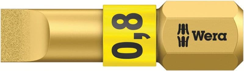WERA - Schlitz-Bit, BiTorsion, 800/1 BDC Bits, 0,8 x 5,5 x 25 mm