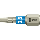 WERA - Innensechskant-Bits, 3840/1 TS Bits, Edelstahl, 2,5 x 25 mm