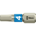 WERA - Innensechskant-Bits, 3840/1 TS Bits, Edelstahl, 4 x 25 mm