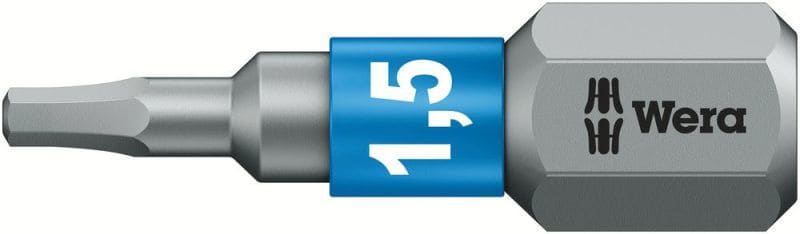 WERA - Innensechskant-Bit, 840/1 BTZ Bits, 1,5 x 25 mm