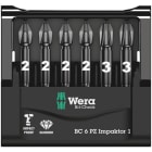 WERA - Bit-Sortiment, Bit-Check 6 PZ Impaktor 1, 6-teilig