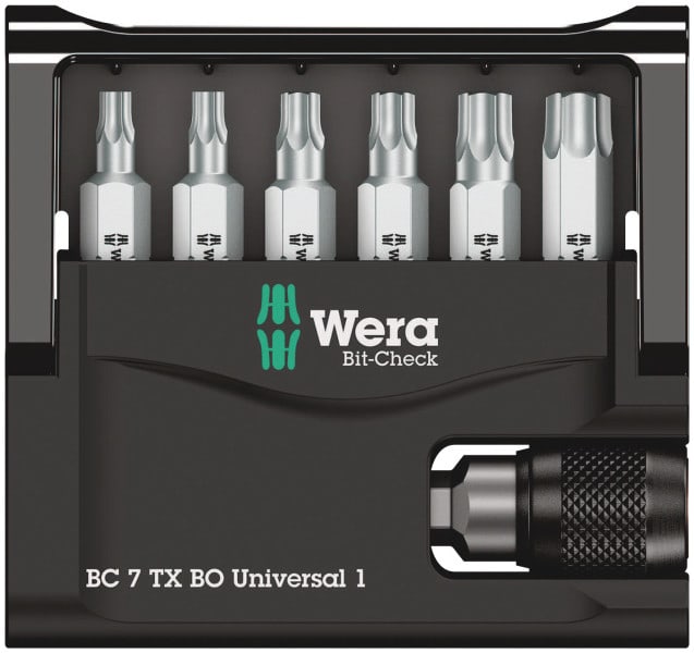WERA - Bit-Sortiment, Bit-Check 7 TX BO Universal 1, 7-teilig