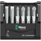 WERA - Bit-Sortiment, Bit-Check 6 Universal 1 SB, 6-teilig