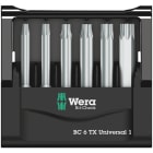 WERA - Bit-Sortiment, Bit-Check 6 TX Universal 1 SB, 6-teilig