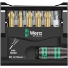 WERA - Bit-Sortiment, Bit-Check 12 Wood 1, 12-teilig